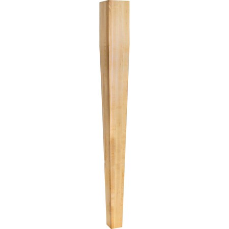 Hardware Resources 3-1/2" Wx3-1/2"Dx35-1/2"H Alder Square Tapered Post P43ALD